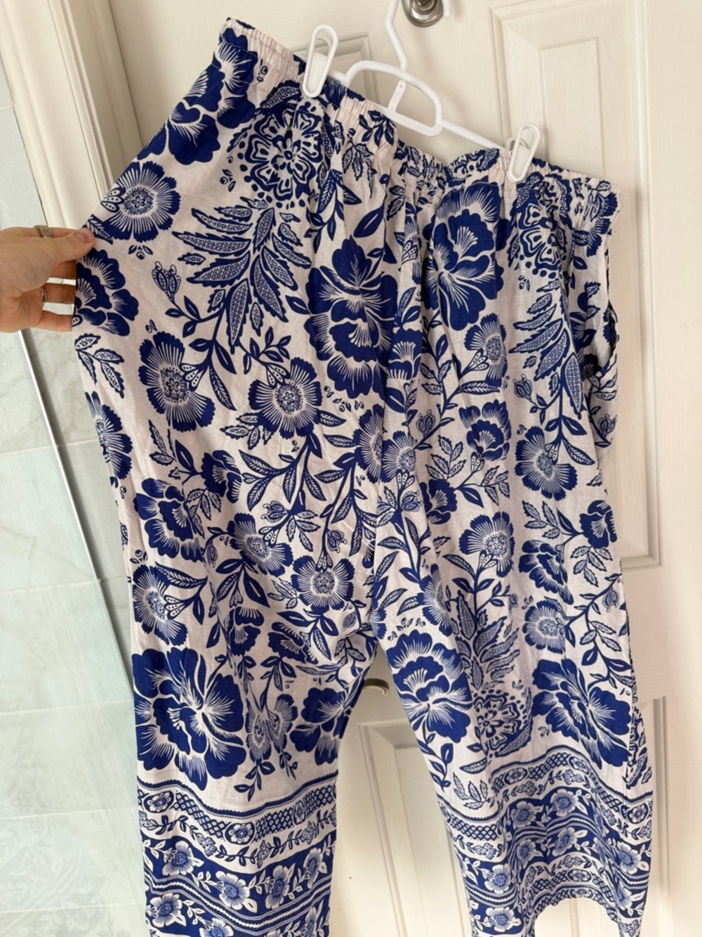 RACHEL ZOE 2 Piece Blue Floral  Pants and Tank Top Set Size 2X - Picture 12 of 12